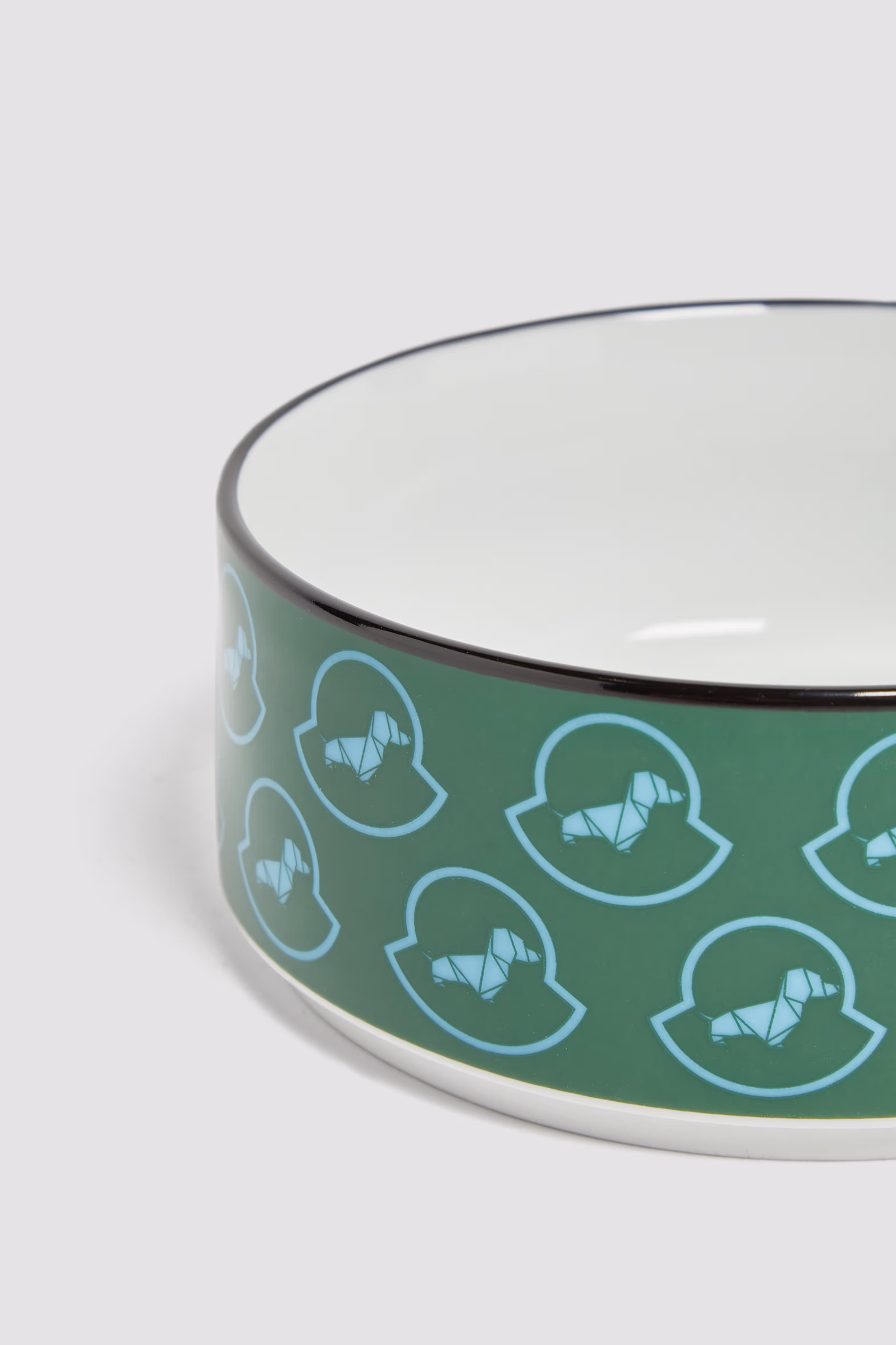 Porcelain Dog Bowl Gender Neutral Emerald Green Moncler 2